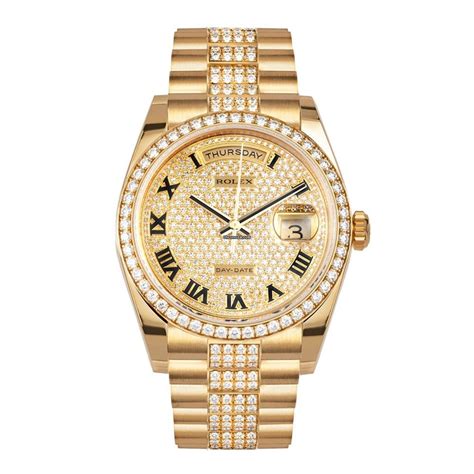 day-date 36 118348 gold watch replica|diamond day date model 118348.